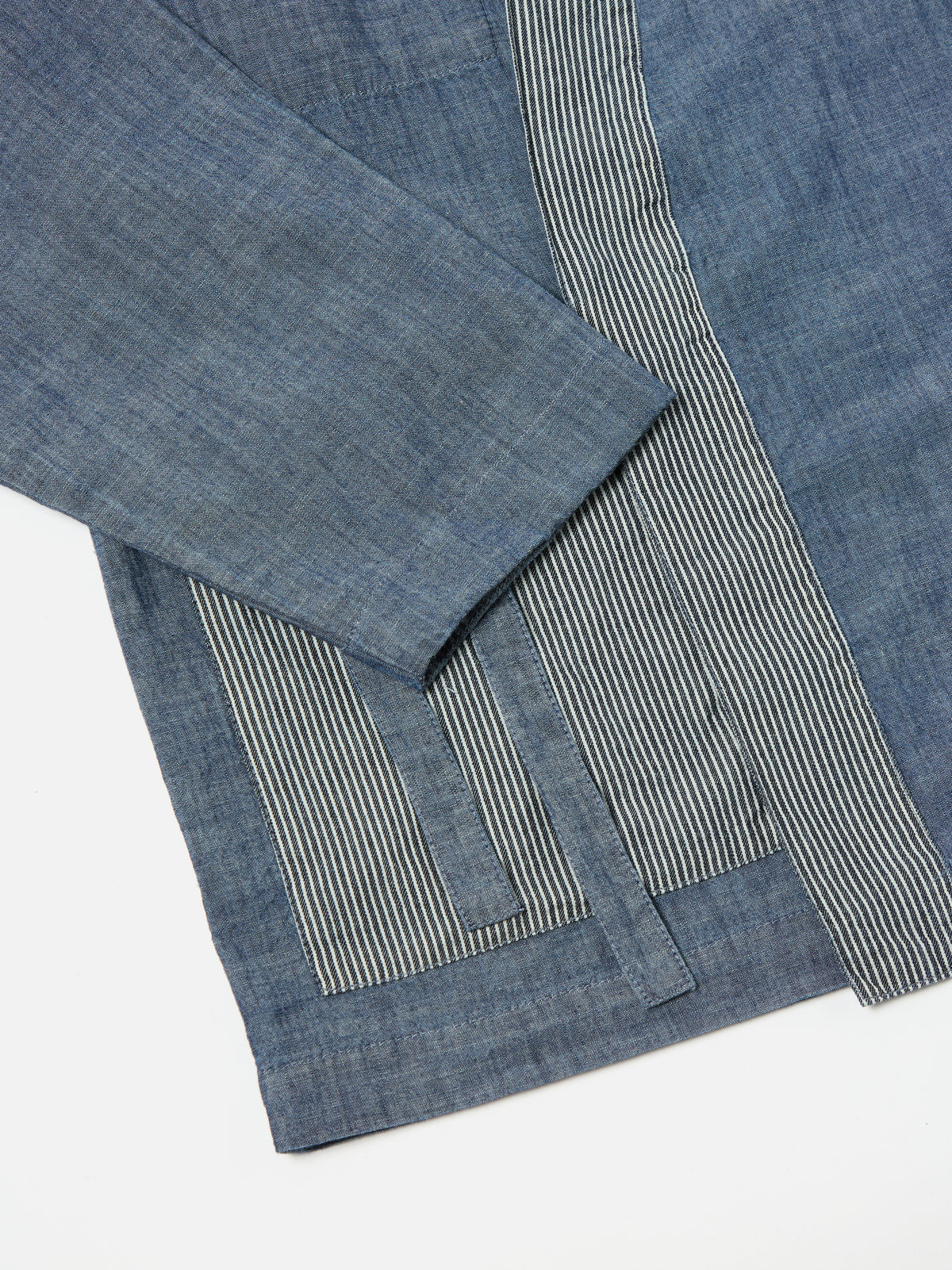 Indigo Chambray/Hickory Stripe Denim Patched Kyoto Work