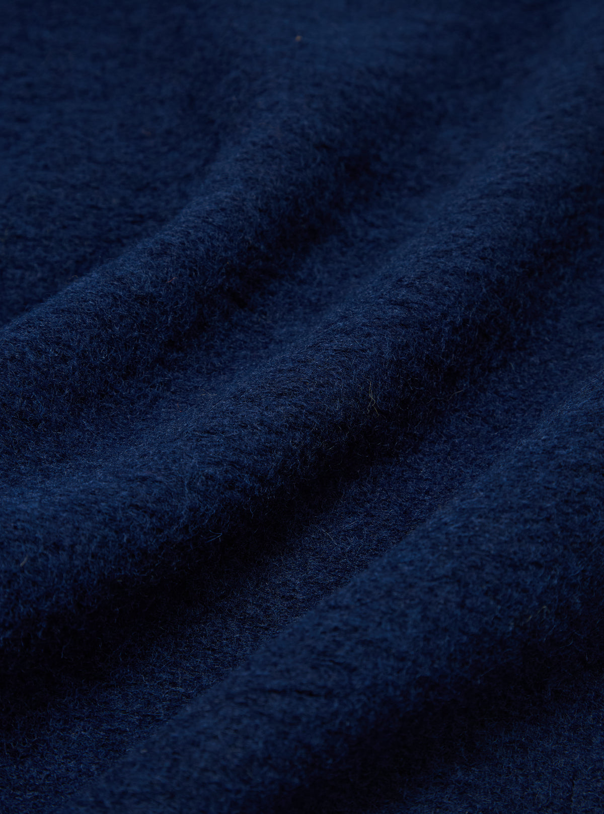 Indigo Wool Fleece Cardigan
