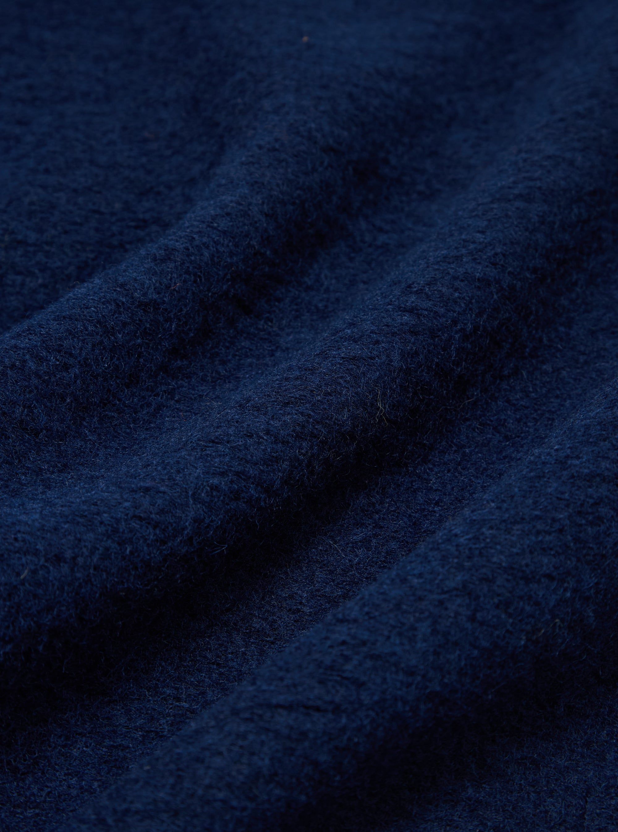 Indigo Wool Fleece Cardigan