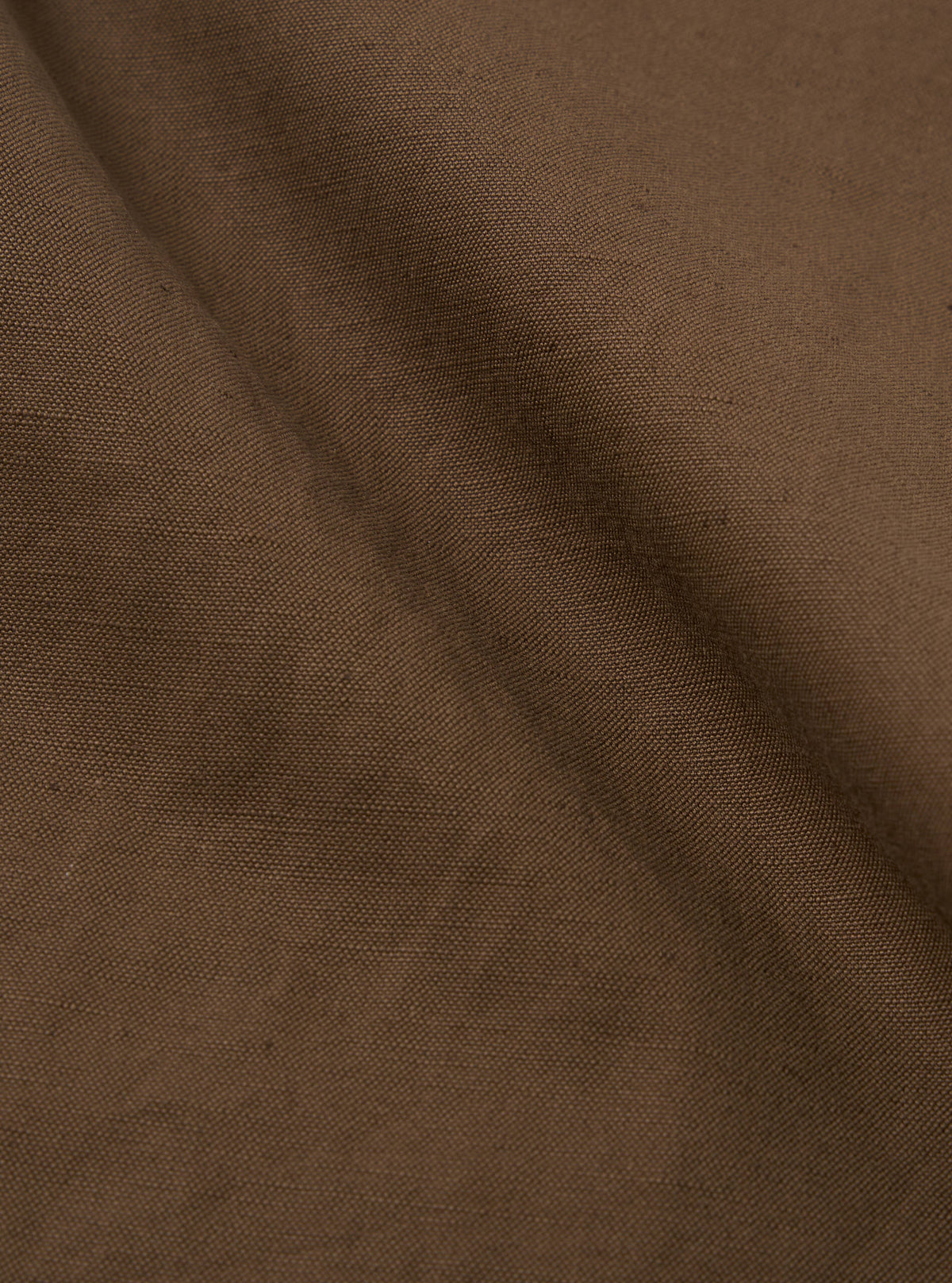 Khaki Linen Slub Weave Military Chino