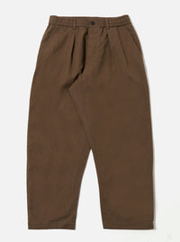 Khaki Linen Slub Weave Oxford Pant
