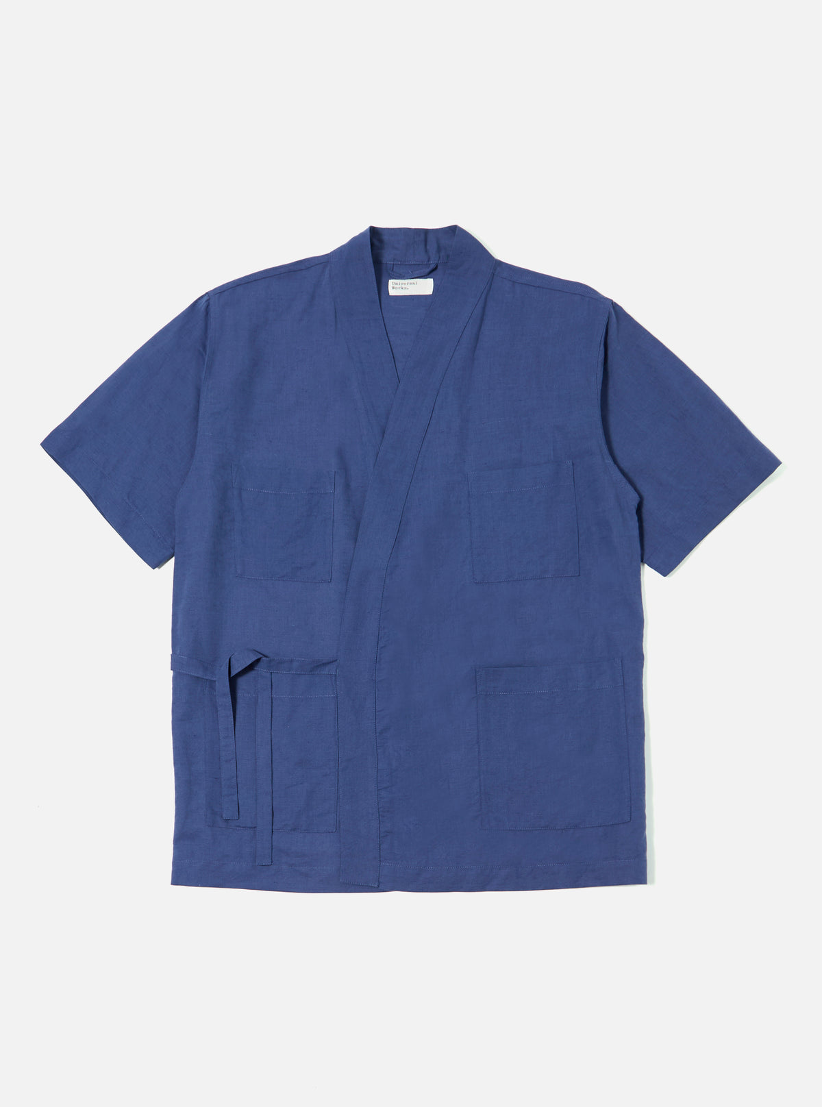Blue Linen Cotton Shirtin S/S Kyoto Work Shirt