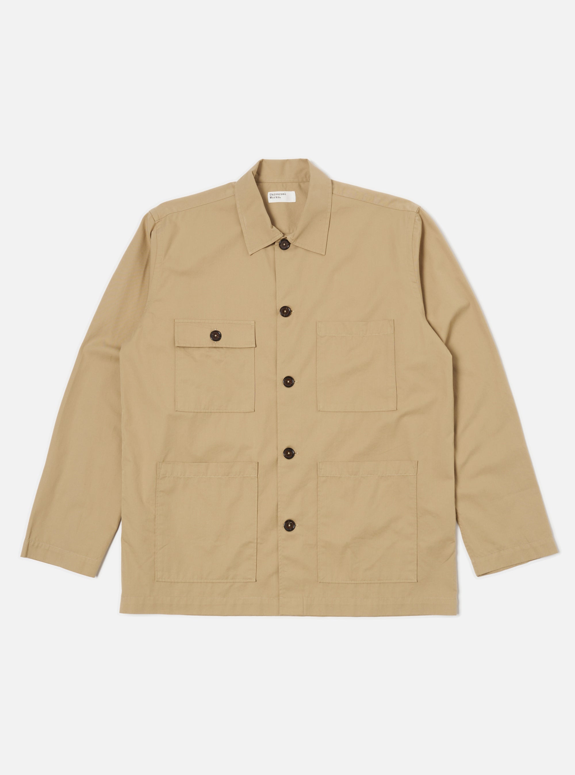 Sand Military Cotton Dockside Overshirt