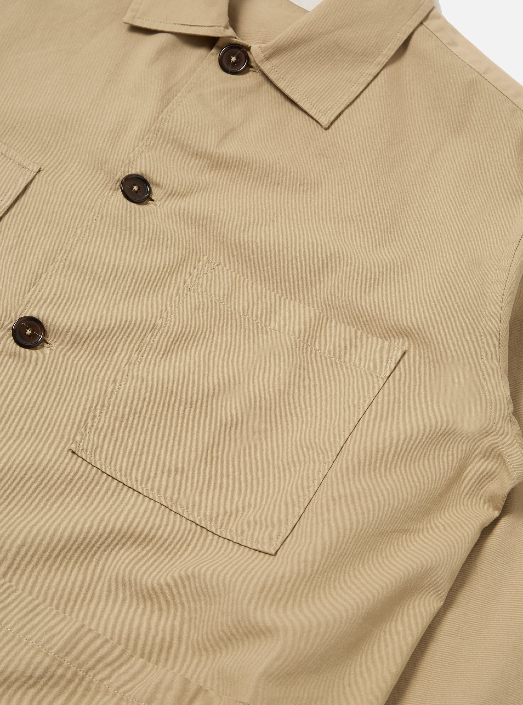 Sand Military Cotton Dockside Overshirt