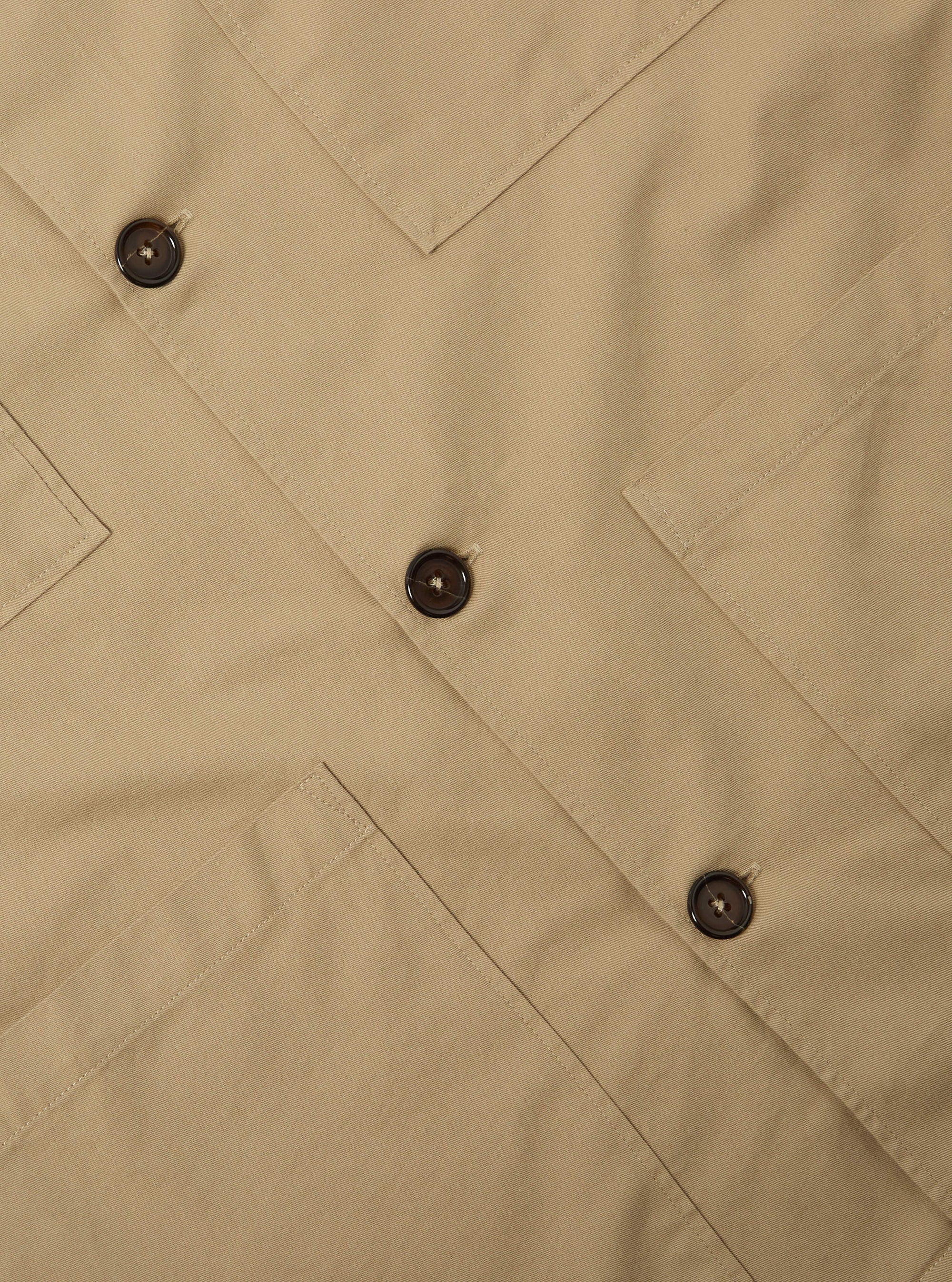 Sand Military Cotton Dockside Overshirt