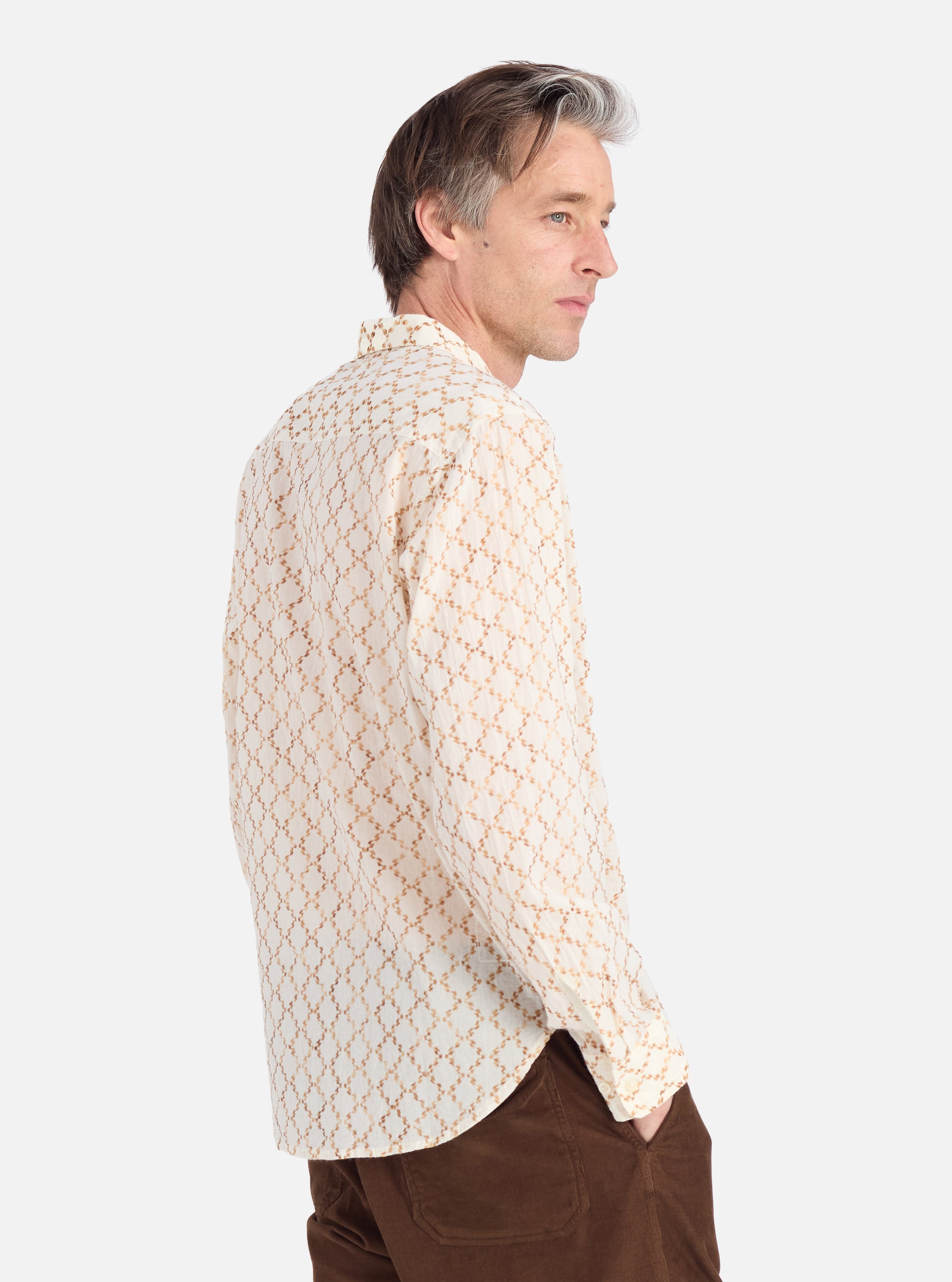 Camel Mitla Weave Work Shirt