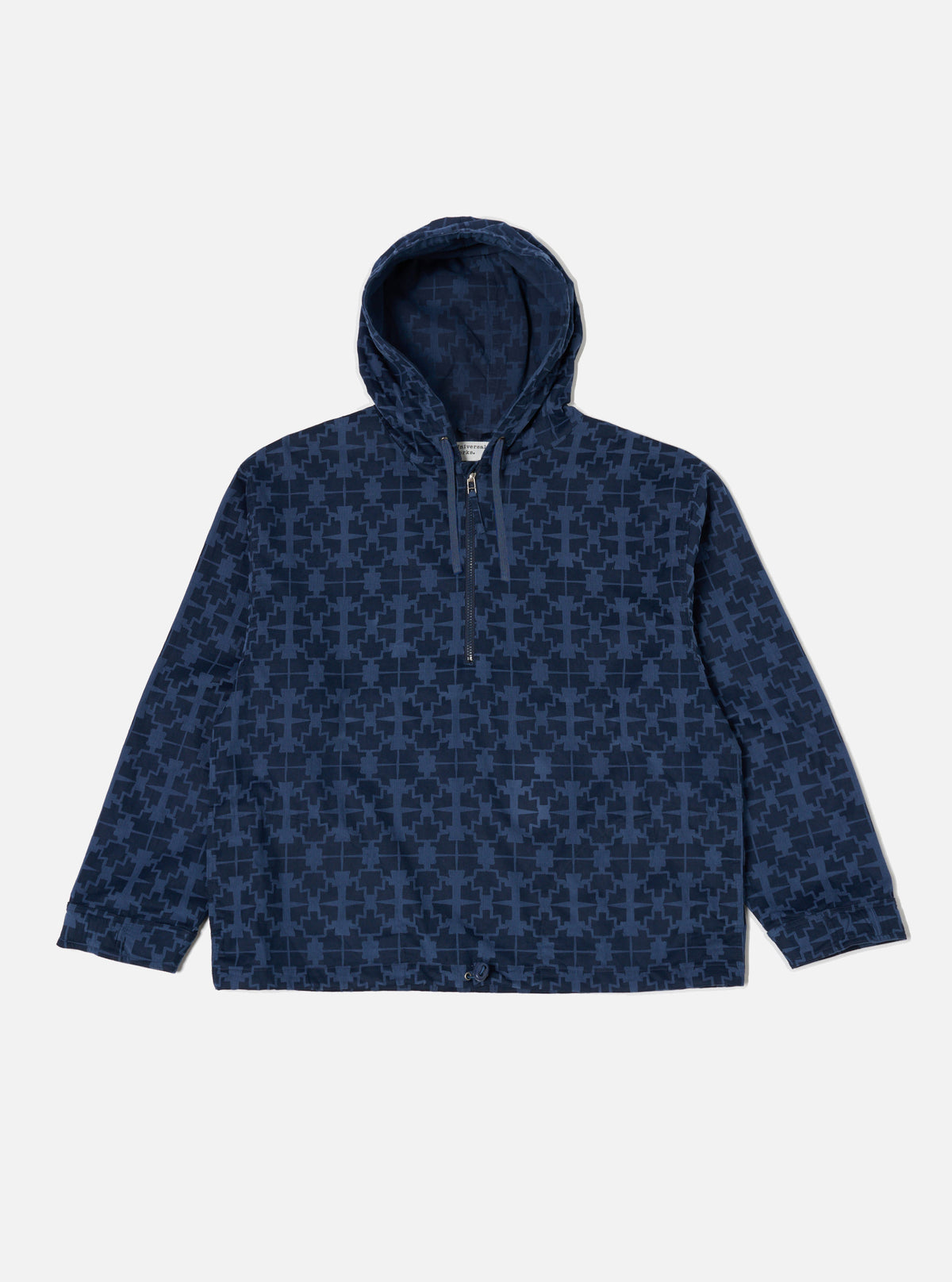 Navy Mitla Print Cord Liam Jacket
