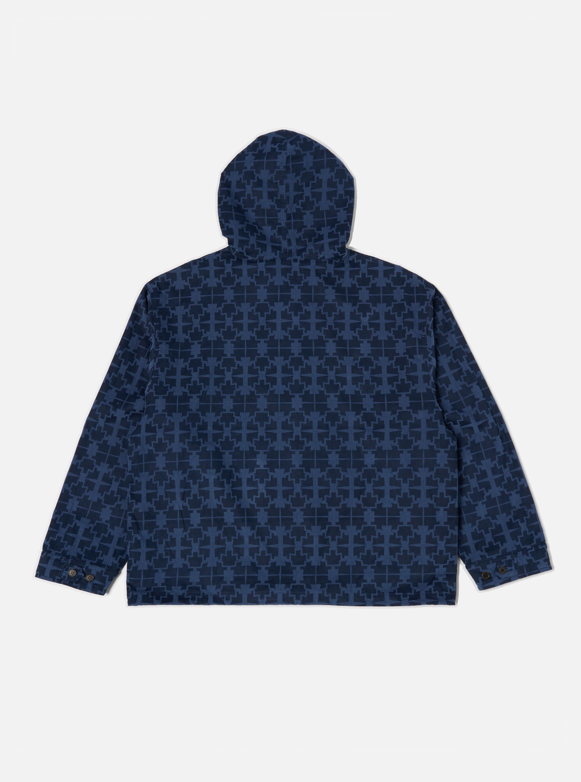 Navy Mitla Print Cord Liam Jacket