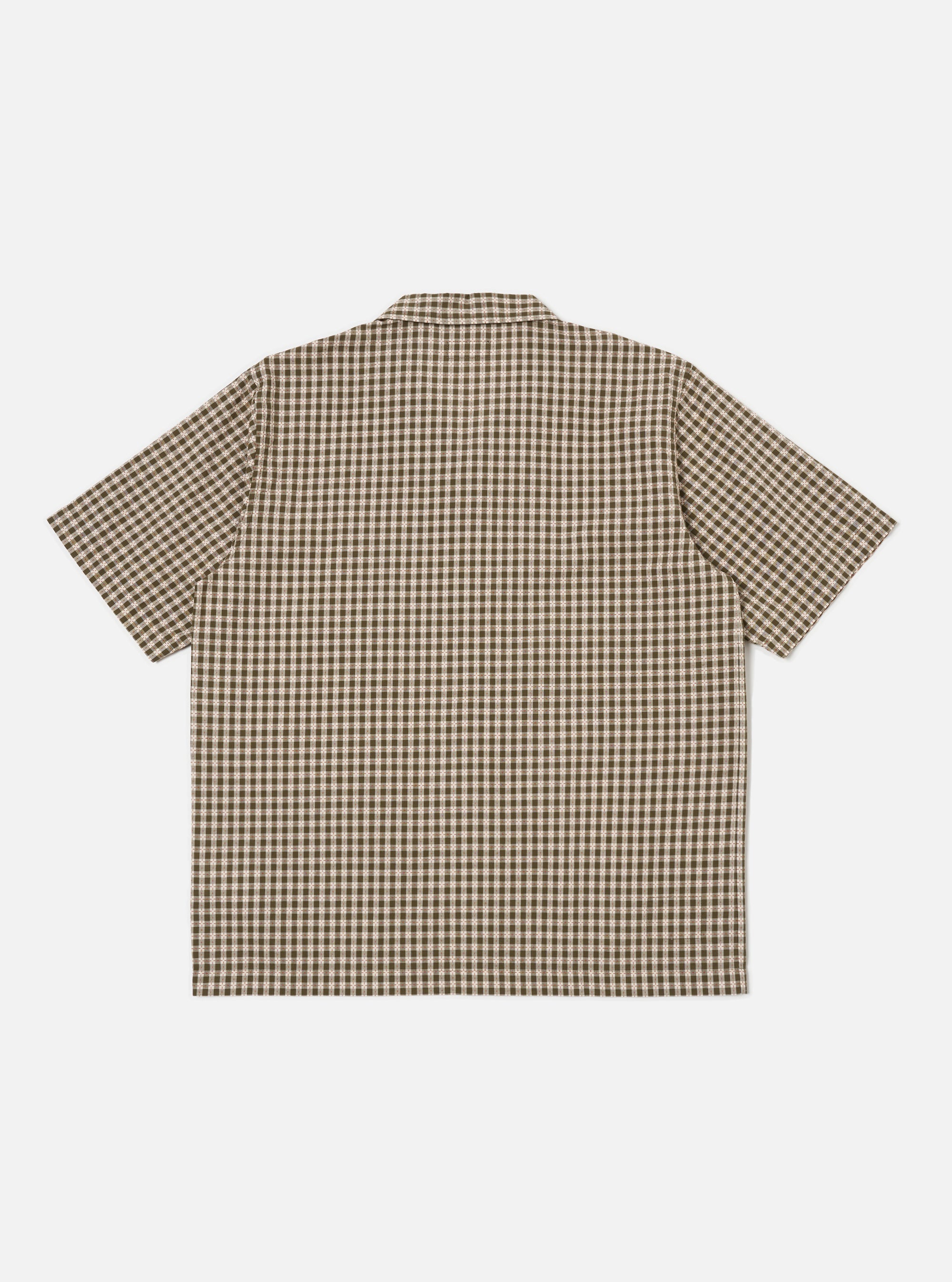 Olive Dobby Check Road Shirt