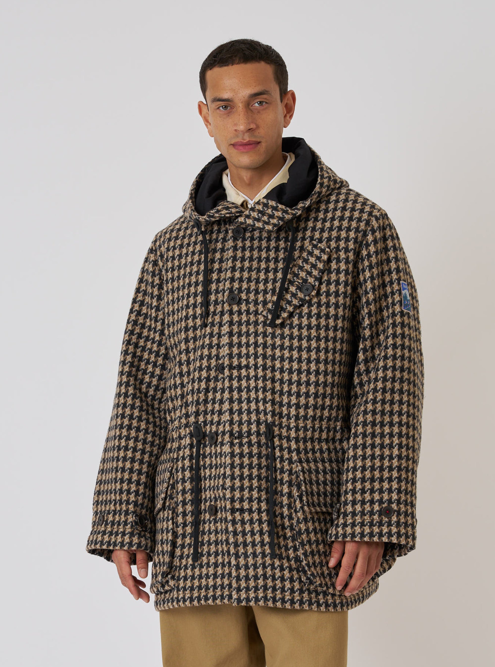 Sand Cortina Tweed Boston Parka