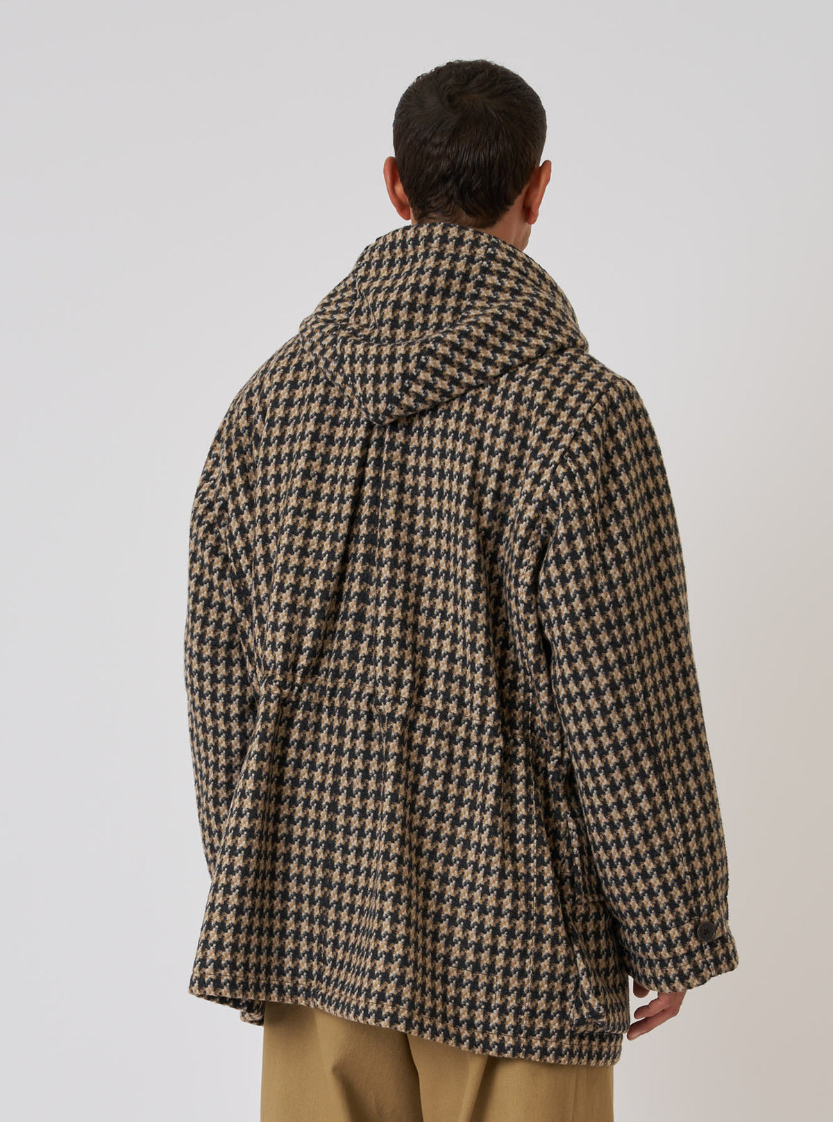 Sand Cortina Tweed Boston Parka