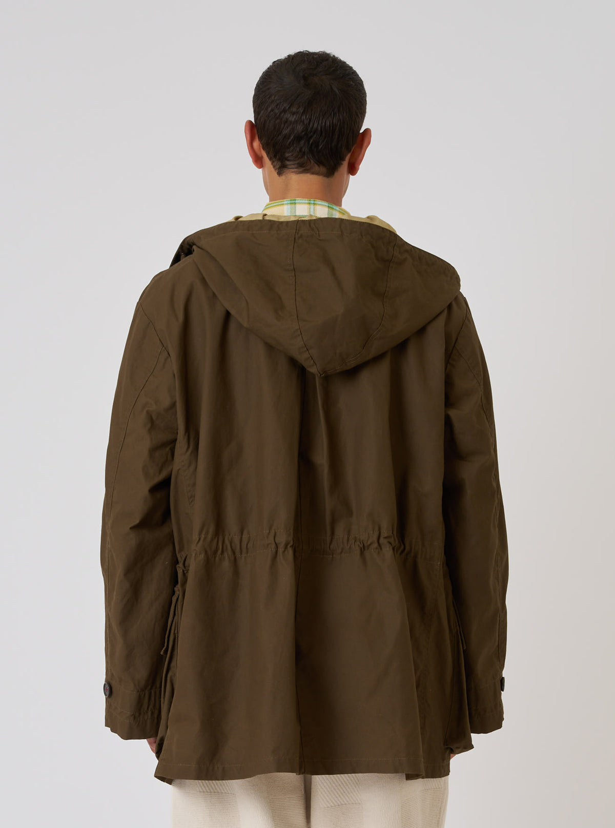 Brown British Wax Cotton Boston Parka