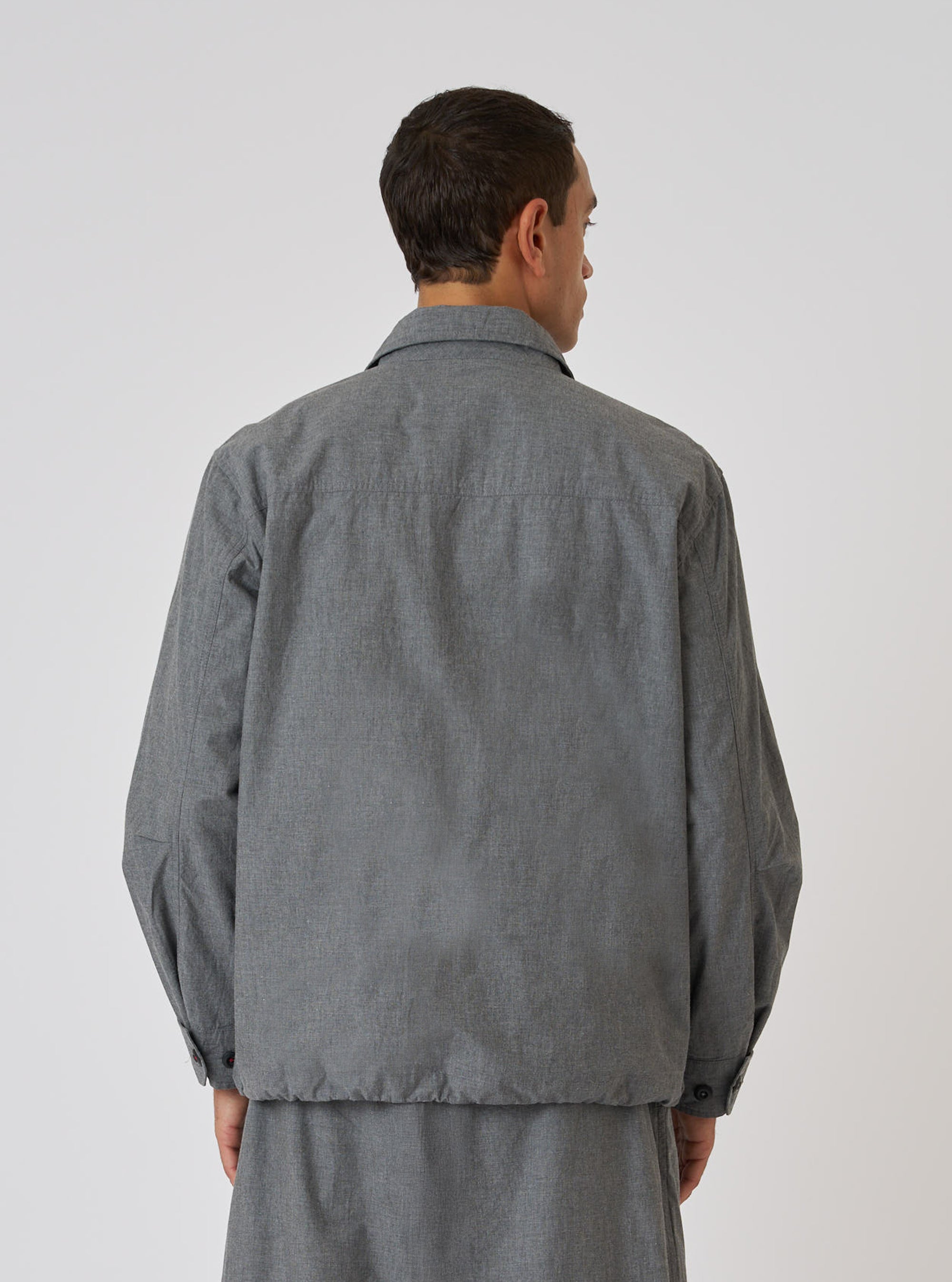 Charcoal Organic Chambray Parachute Field Jacket