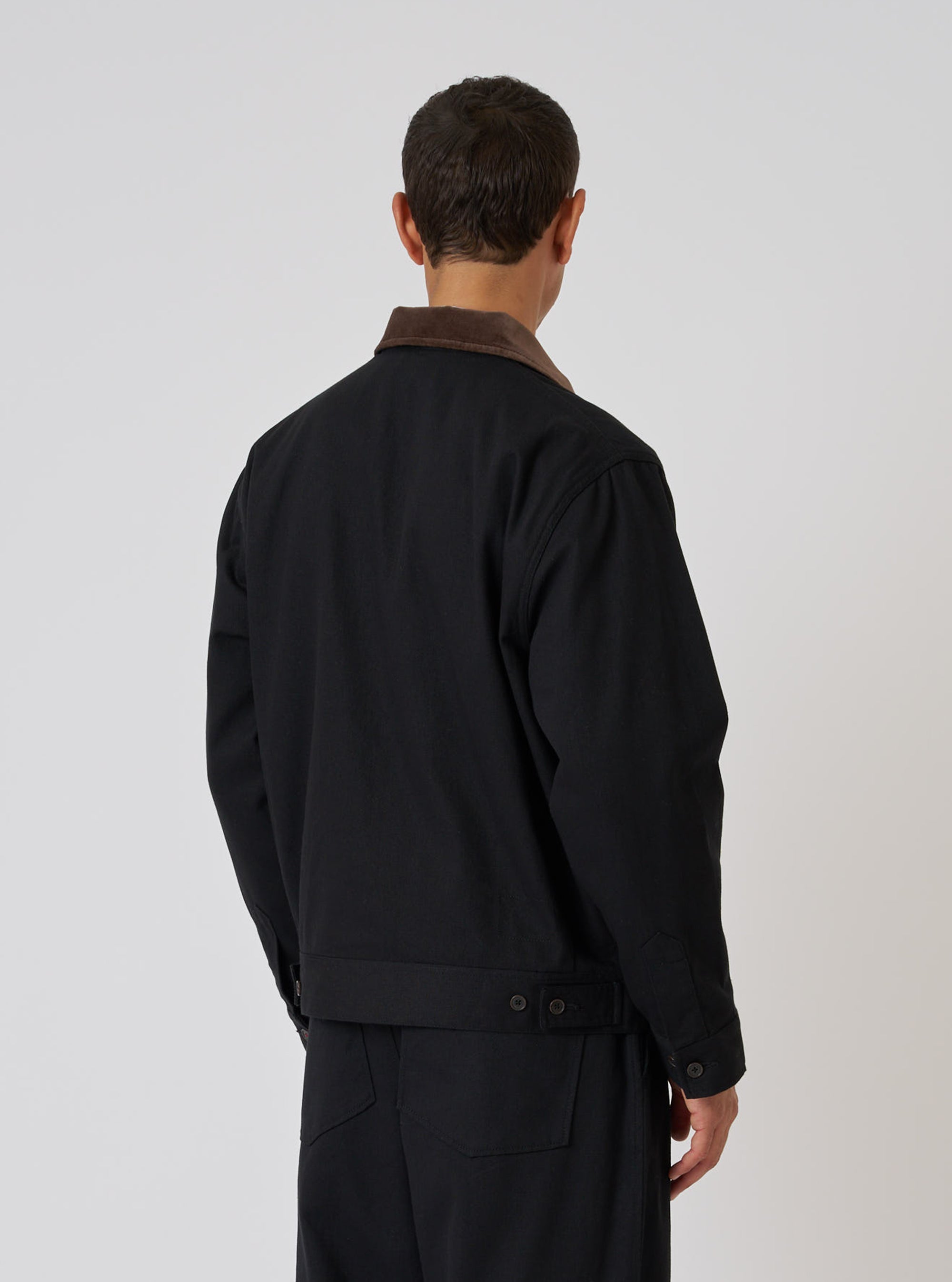 Black Works Twill Rose Bowl Jacket