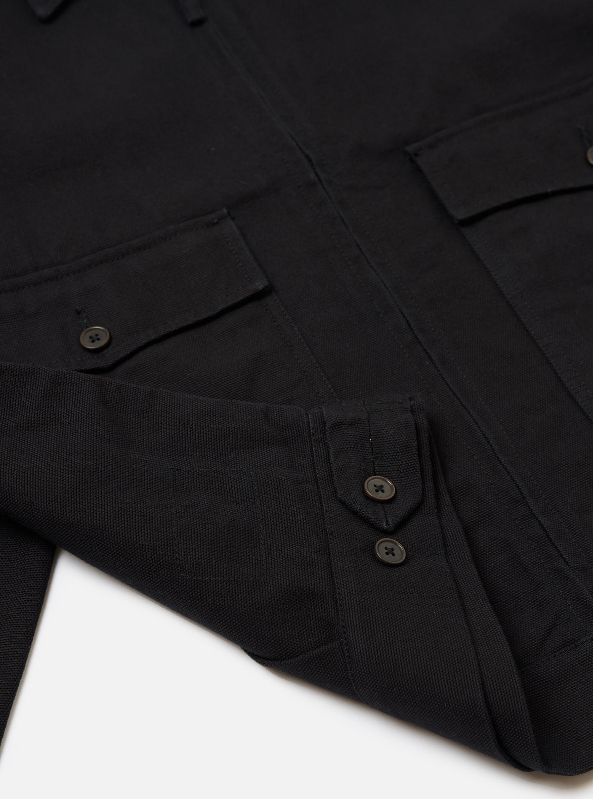 Black Organic Canvas S130 Jacket