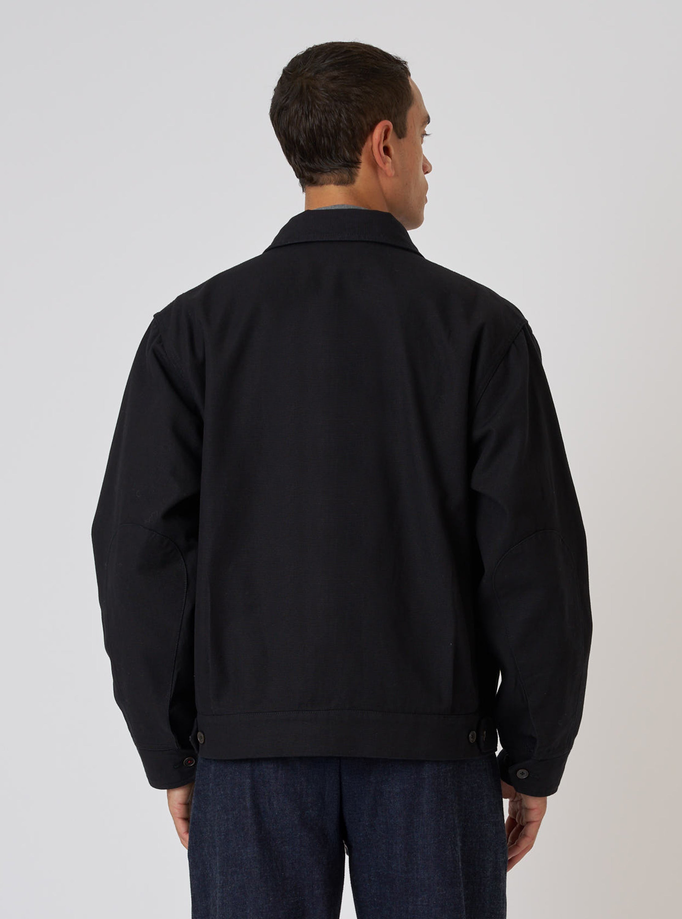 Men's Black Organic Canvas S130 Jacket – Universal Works