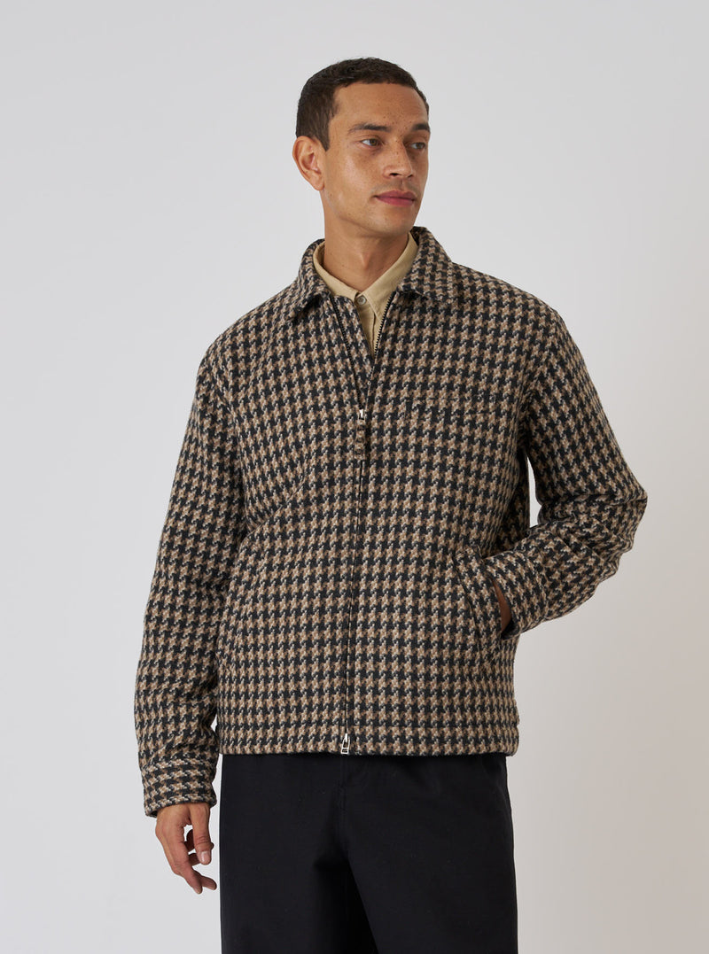 Sand Cortina Tweed Windcheater
