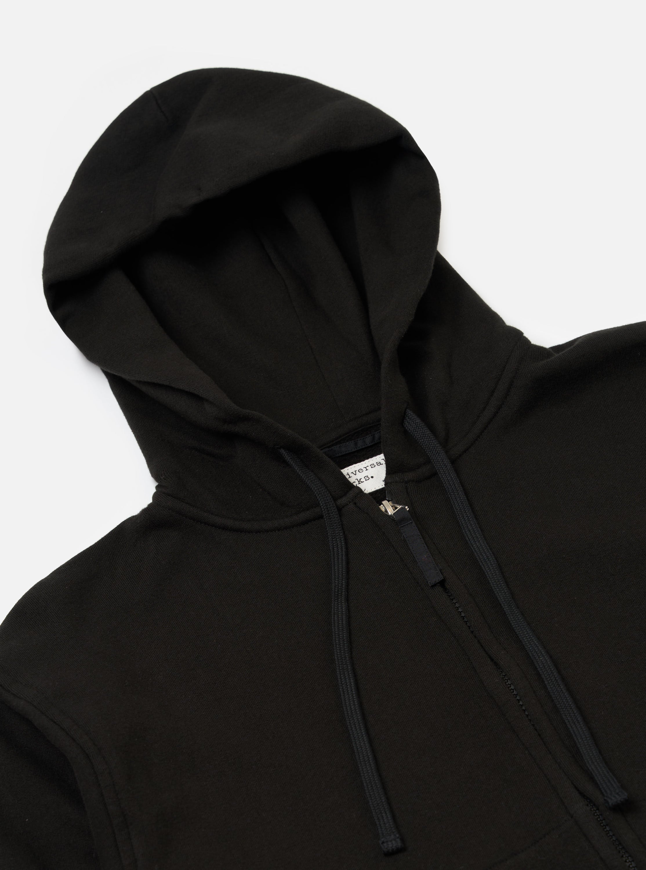 Men's Black Brush Back Sweat New York Hoody – Universal Works