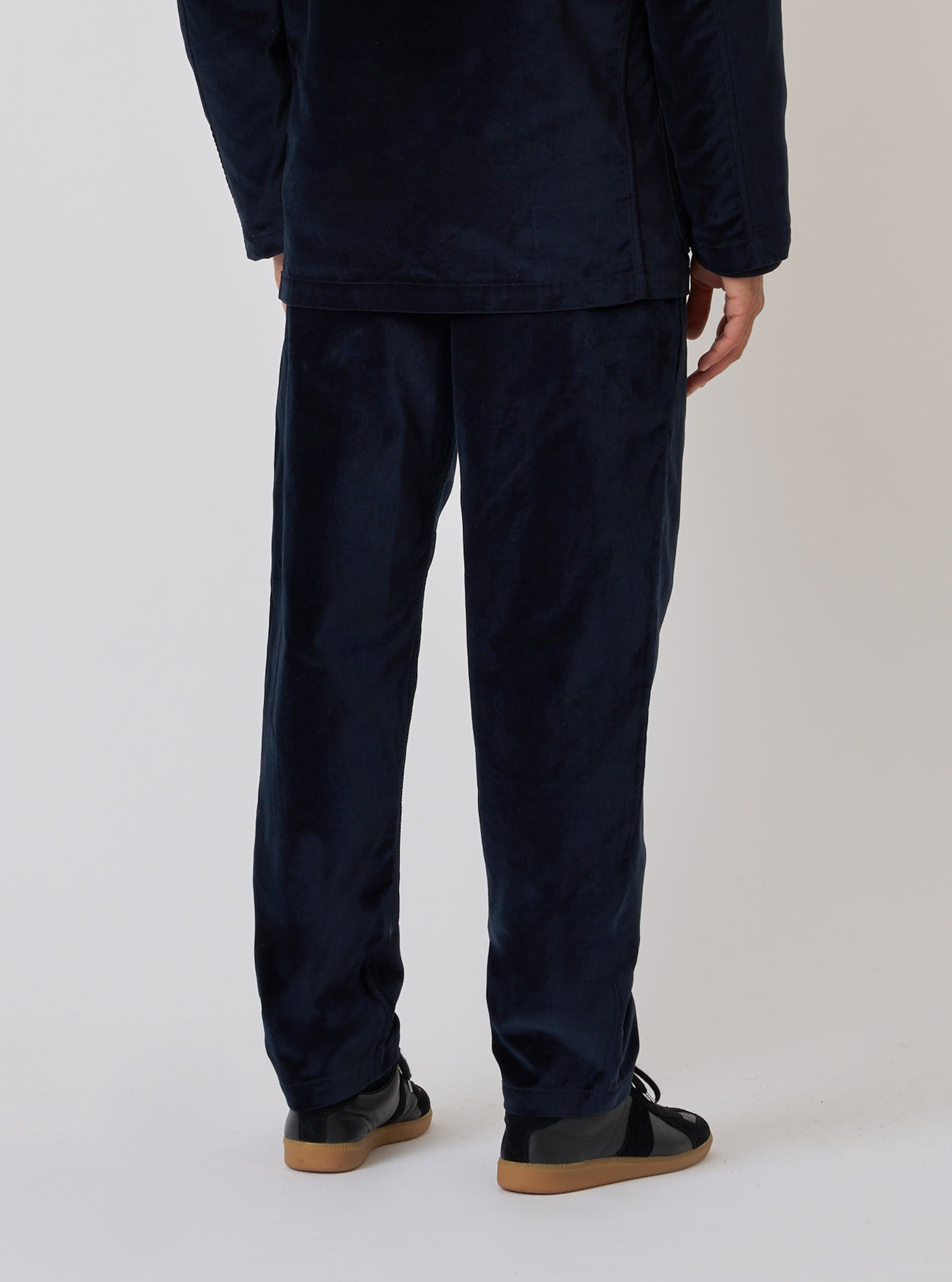Navy Velveteen Military Chino
