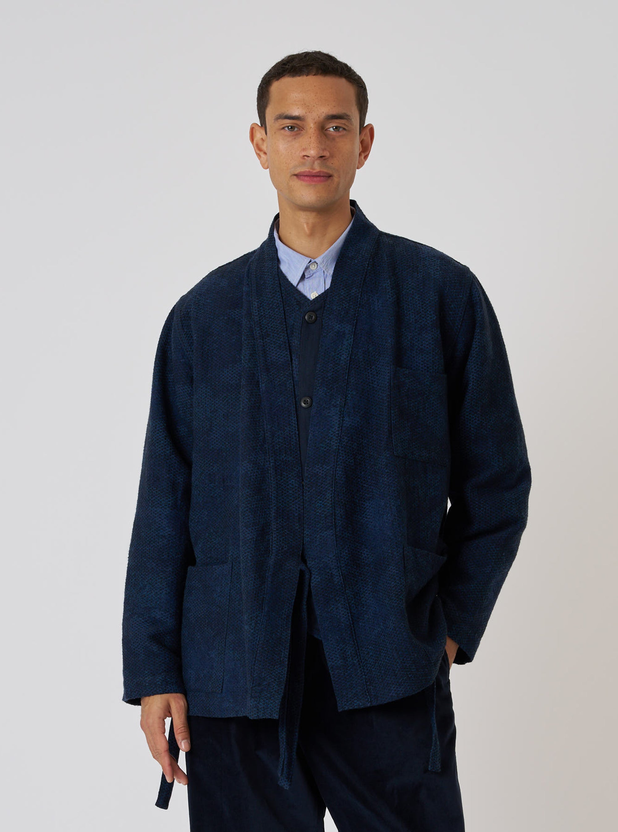 Black/Indigo Denim Camo Kyoto Work Jacket