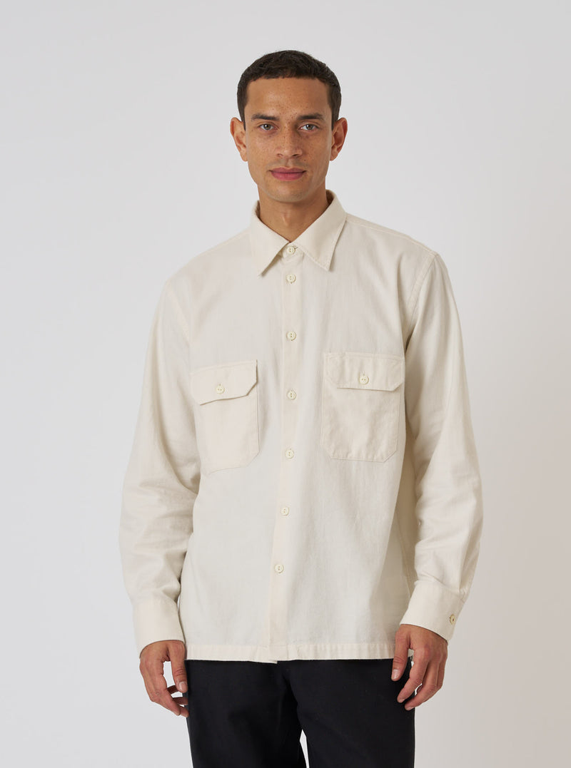 Ecru Sid Flannel CPO Shirt