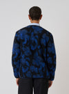 Blue Flower Fleece Cardigan