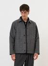 Grey/Blue Jacquard Weave Field Jacket