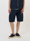 Navy Paper Touch Cotton Vacation Short