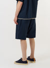 Navy Paper Touch Cotton Vacation Short
