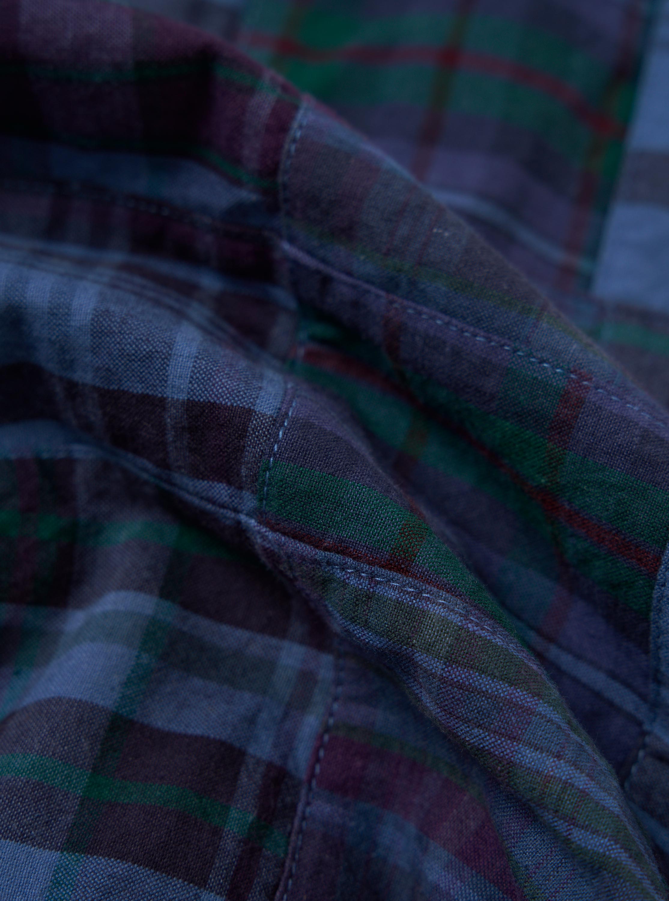 Men's Navy Madras Patchwork Duty Jacket – Universal Works
