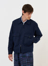 Navy Linen Slub Weave E130 Jacket