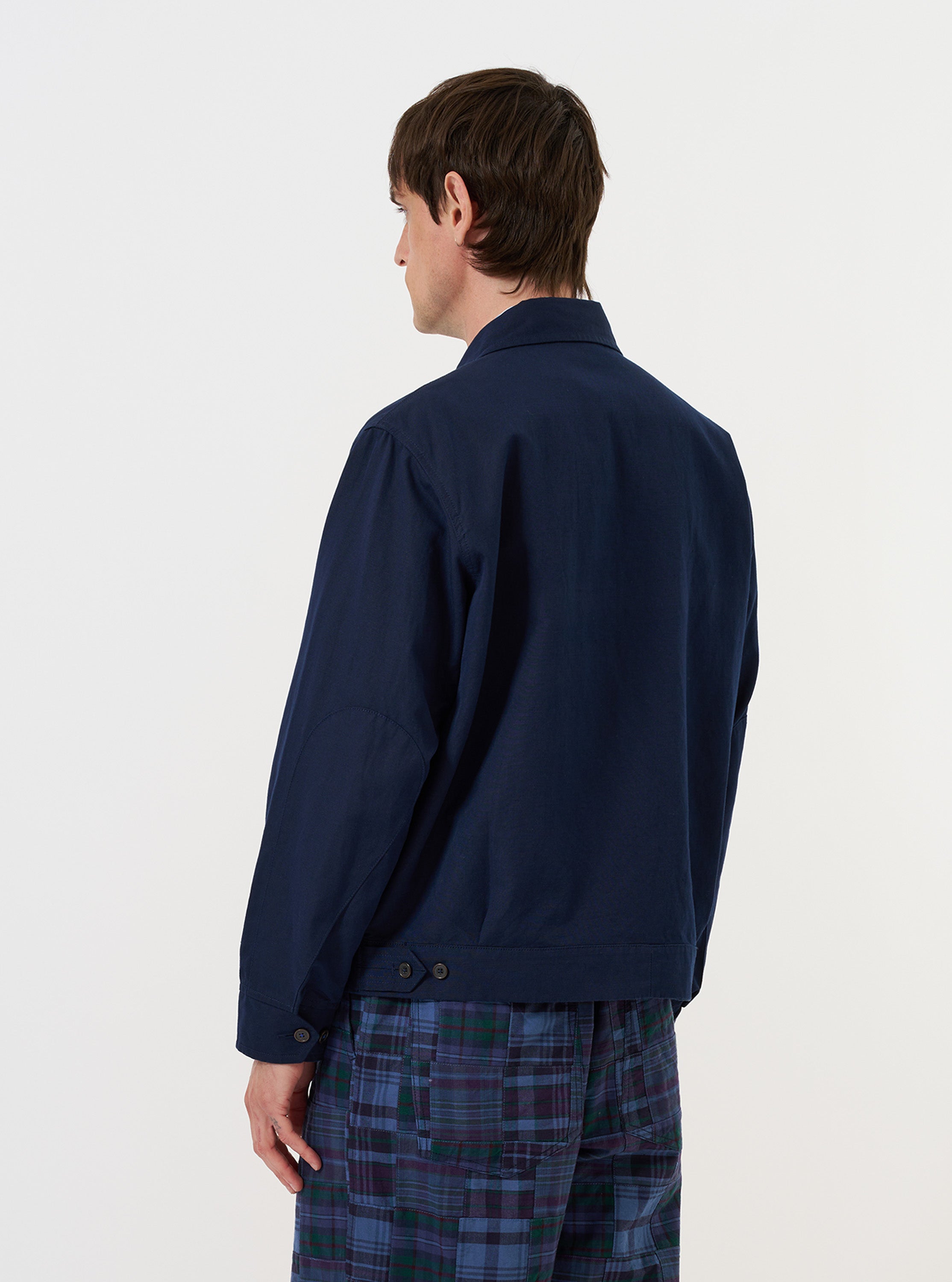 Men's Navy Linen E130 Jacket – Universal Works