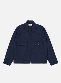 Navy Linen Slub Weave E130 Jacket