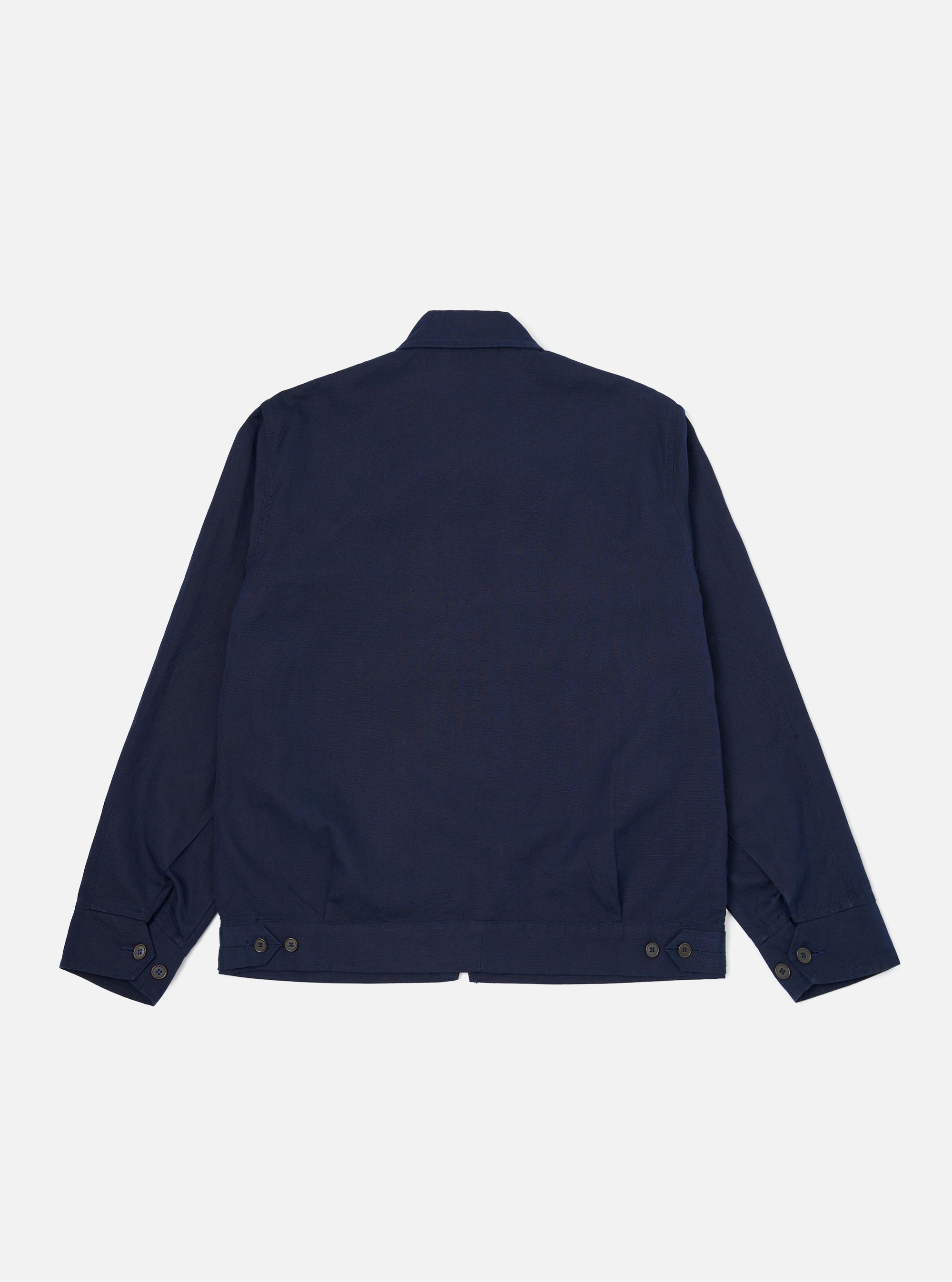 Navy Linen Slub Weave E130 Jacket
