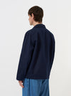 Navy Linen Slub Weave Franck Jacket