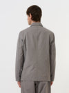 Mid Grey Linen Slub Weave Bakers Jacket