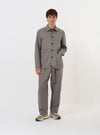 Mid Grey Linen Slub Weave Bakers Jacket