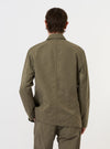 Olive Linen Slub Weave Bakers Jacket