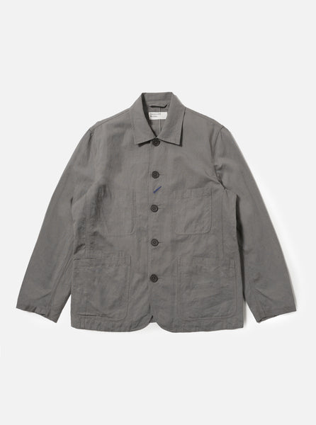 Men's Mid Grey Linen Bakers Chore Jacket – Universal Works