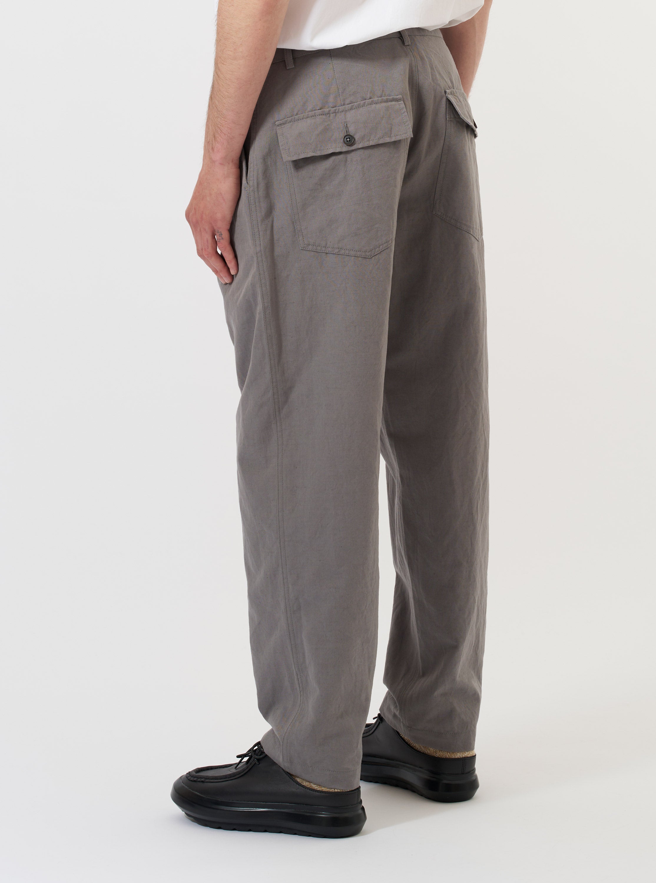 Mid Grey Linen Slub Weave Dizzy Trouser – Universal Works