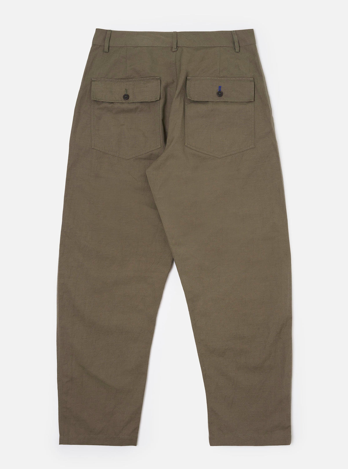 Olive Linen Slub Weave Dizzy Trouser