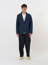 Navy Chester Stripe Two Button Jacket