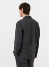Charcoal Seattle Cotton Two Button Jacket