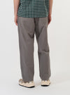 Mid Grey Linen Slub Weave Oxford Pant