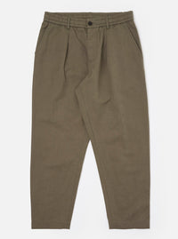 Olive Linen Slub Weave Oxford Pant