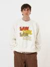 Ecru Brush Back Sweat FM Raglan Sweatshirt