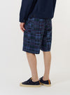 Navy Madras Patchwork Vacation Short