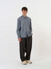 Pale Blue Check Plaid Lazy Day Shirt