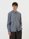 Pale Blue Check Plaid Lazy Day Shirt