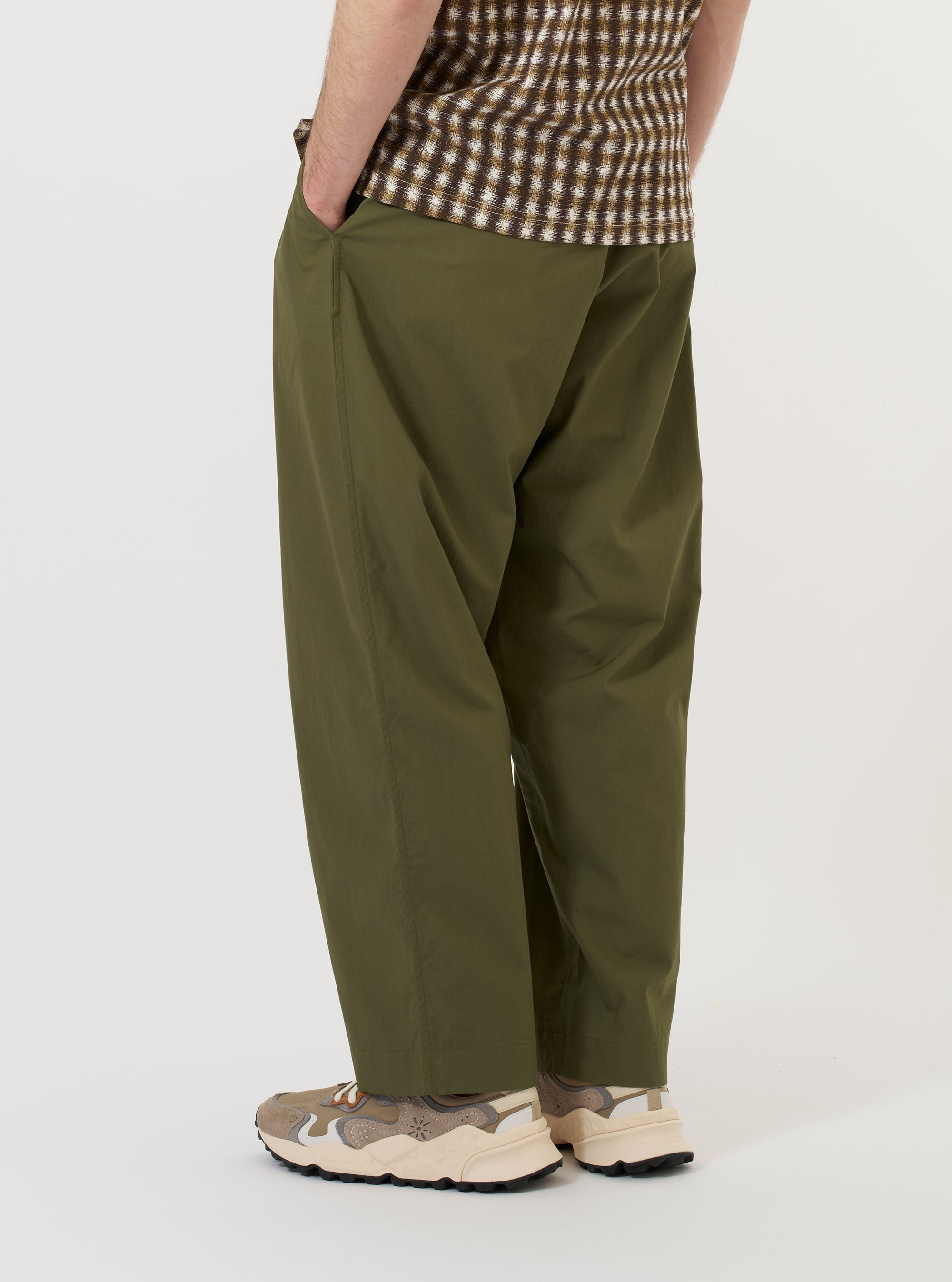 Olive Broadcloth Oxford Pant